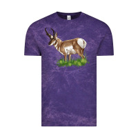 Cloud Purple pronghorn Vintage Tee - LillyAllenDesigns