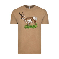 Vintage Coffee pronghorn Vintage Tee - LillyAllenDesigns