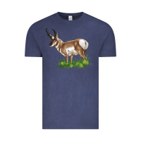 Vintage Denim pronghorn Vintage Tee - LillyAllenDesigns