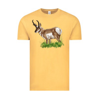 Vintage Mustard pronghorn Vintage Tee - LillyAllenDesigns