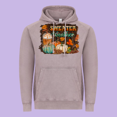 Sweater Weather Vintage Hoodie Designed By Bundleandbundleshop