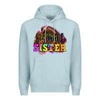 Blue Mist football sister Premium Hoodie - OliviaCreatesArt