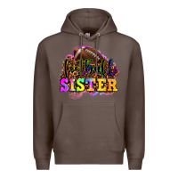 Coffee football sister Premium Hoodie - OliviaCreatesArt