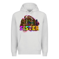 Dove Grey football sister Premium Hoodie - OliviaCreatesArt