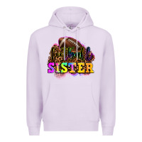 Lilac football sister Premium Hoodie - OliviaCreatesArt