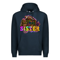 Navy football sister Premium Hoodie - OliviaCreatesArt
