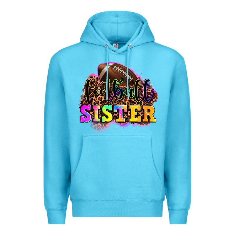 Football Sister Premium Hoodie by OliviaCreatesArt | Teevron