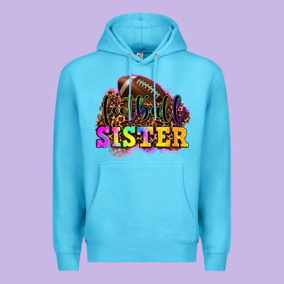 Football Sister Premium Hoodie Designed By Oliviacreatesart