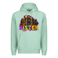 Seafoam football sister Premium Hoodie - OliviaCreatesArt