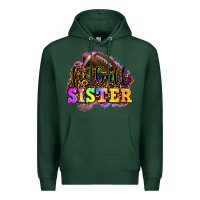 Sports Green football sister Premium Hoodie - OliviaCreatesArt