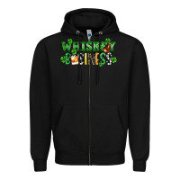 Black Whiskey business St. Patrick's Day Zipper Hoodie - CowGirlArtShop