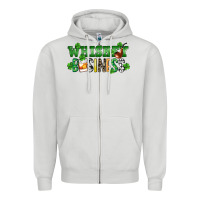 Dove Grey Whiskey business St. Patrick's Day Zipper Hoodie - CowGirlArtShop