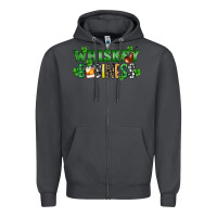 Smoke Whiskey business St. Patrick's Day Zipper Hoodie - CowGirlArtShop