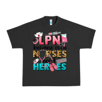 Pigment Black lpn because nurses need heroes Urban Heavy Tee - LillyAllenDesigns