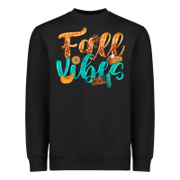 Black Fall Vibes with Food Heavyweight Sweatshirt - texasbilliewilder