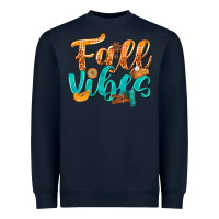 Navy Fall Vibes with Food Heavyweight Sweatshirt - texasbilliewilder