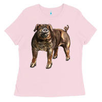 Bubblegum Pink Duroc Pig Ladies Tee - LillyAllenDesigns