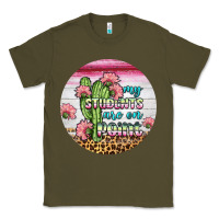 Army Green my students are on point round earring Classic Tee - BundleAndBundleShop