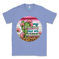 Colony Blue my students are on point round earring Classic Tee - BundleAndBundleShop