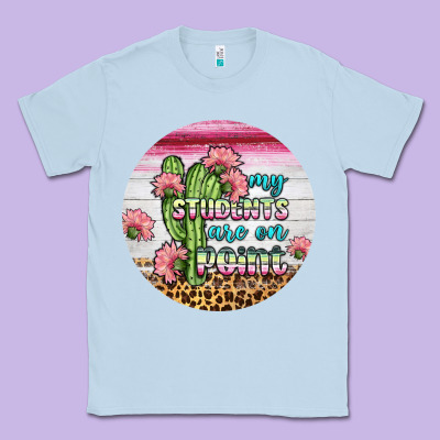 My Students Are On Point Round Earring Classic Tee Designed By Bundleandbundleshop