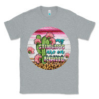 Heather Grey my students are on point round earring Classic Tee - BundleAndBundleShop