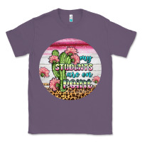 Lavender my students are on point round earring Classic Tee - BundleAndBundleShop