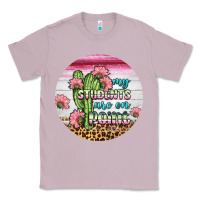 Lilac my students are on point round earring Classic Tee - BundleAndBundleShop