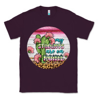 Plum my students are on point round earring Classic Tee - BundleAndBundleShop