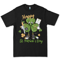 Black happy st. patrick's day Premium Tee - MaliasSmallBusiness