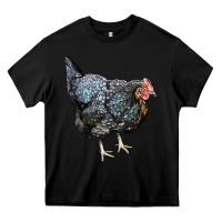 Black jersey giant chicken Heavy Core Tee - LillyAllenDesigns
