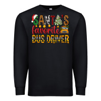 Black Santa's Favorite Bus Driver Premium Sweatshirt - BundleAndBundleShop