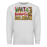 Dove Grey Santa's Favorite Bus Driver Premium Sweatshirt - BundleAndBundleShop