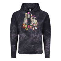 Cloud Black floral baby goats Vintage Hoodie - RanaPortraitStore