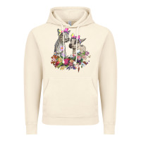 Vintage Artic floral baby goats Vintage Hoodie - RanaPortraitStore