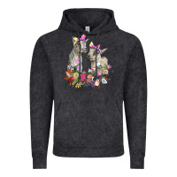 Vintage Black floral baby goats Vintage Hoodie - RanaPortraitStore