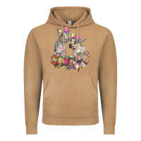 Vintage Camel floral baby goats Vintage Hoodie - RanaPortraitStore