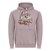 Vintage Zinc floral baby goats Vintage Hoodie - RanaPortraitStore