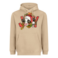 Mushroom joy christmas with cow bbs Heavyweight Hoodie - BundleAndBundleShop