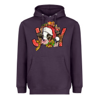 Plum joy christmas with cow bbs Heavyweight Hoodie - BundleAndBundleShop