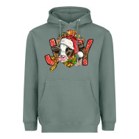 Sage joy christmas with cow bbs Heavyweight Hoodie - BundleAndBundleShop