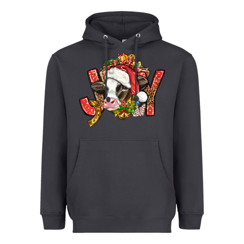 Joy Christmas With Cow Bbs Heavyweight Hoodie by BundleAndBundleShop | Teevron