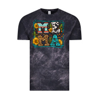 Cloud Black western leopard mema Vintage Tee - LillyAllenDesigns