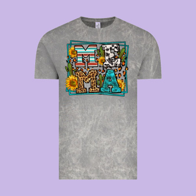 Western Leopard Mema Vintage Tee Designed By Lillyallendesigns