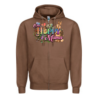 Chestnut One hoppy mama easter day Zipper Hoodie - HowdyJamesFarm
