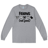 Heather Grey Friends not Food Long Sleeve Tee - Bettercallsaul