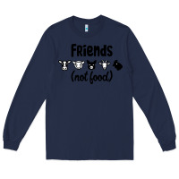 Navy Friends not Food Long Sleeve Tee - Bettercallsaul