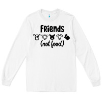 White Friends not Food Long Sleeve Tee - Bettercallsaul