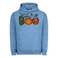 Pigment Pebble Blue boo halloween Urban Hoodie - CowhideDigitalArt
