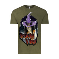 Vintage Olive spooky vibes Vintage Tee - JahusDesignShop