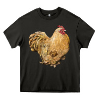 Asphalt cochin rooster Heavy Core Tee - LillyAllenDesigns